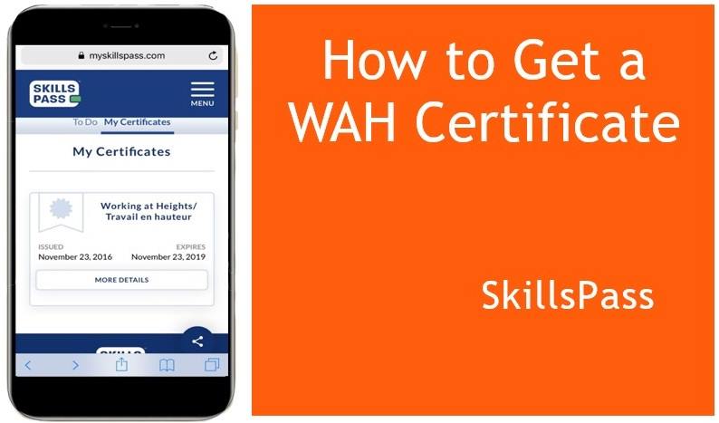 how to get a WAH ertificate
